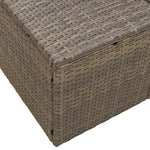 2-Sitzer Garten Sofa mit Kissen grau Poly Rattan