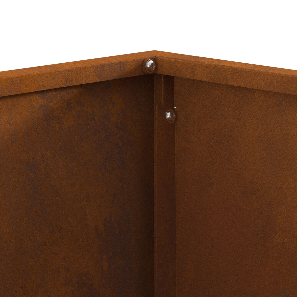 Feuerstelle Quadrat 80x80x40 cm Wetterstahl