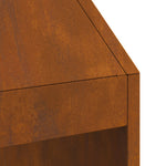 Feuerstelle 50x50x100 cm Wetterstahl