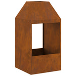 Feuerstelle 50x50x100 cm Wetterstahl