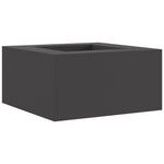 Feuerschale Quadratisch Schwarz 80x80x40 cm Stahl