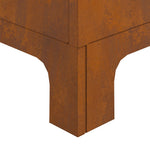 Feuerschale Quadrat 50x50x70 cm Wetterstahl