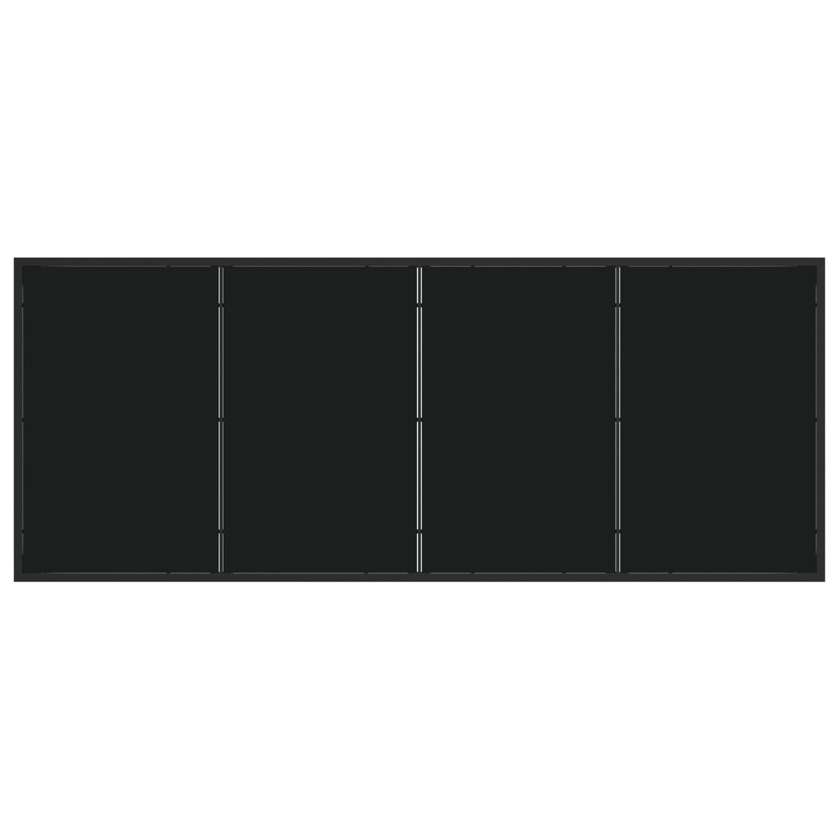 9-teiliges Garten-Essgruppen-Set mit Kissen Schwarz Poly Rattan