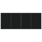 9-teiliges Garten-Essgruppen-Set mit Kissen Schwarz Poly Rattan