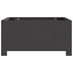 Feuerstelle Quadrat Schwarz 60x60x30 cm Stahl