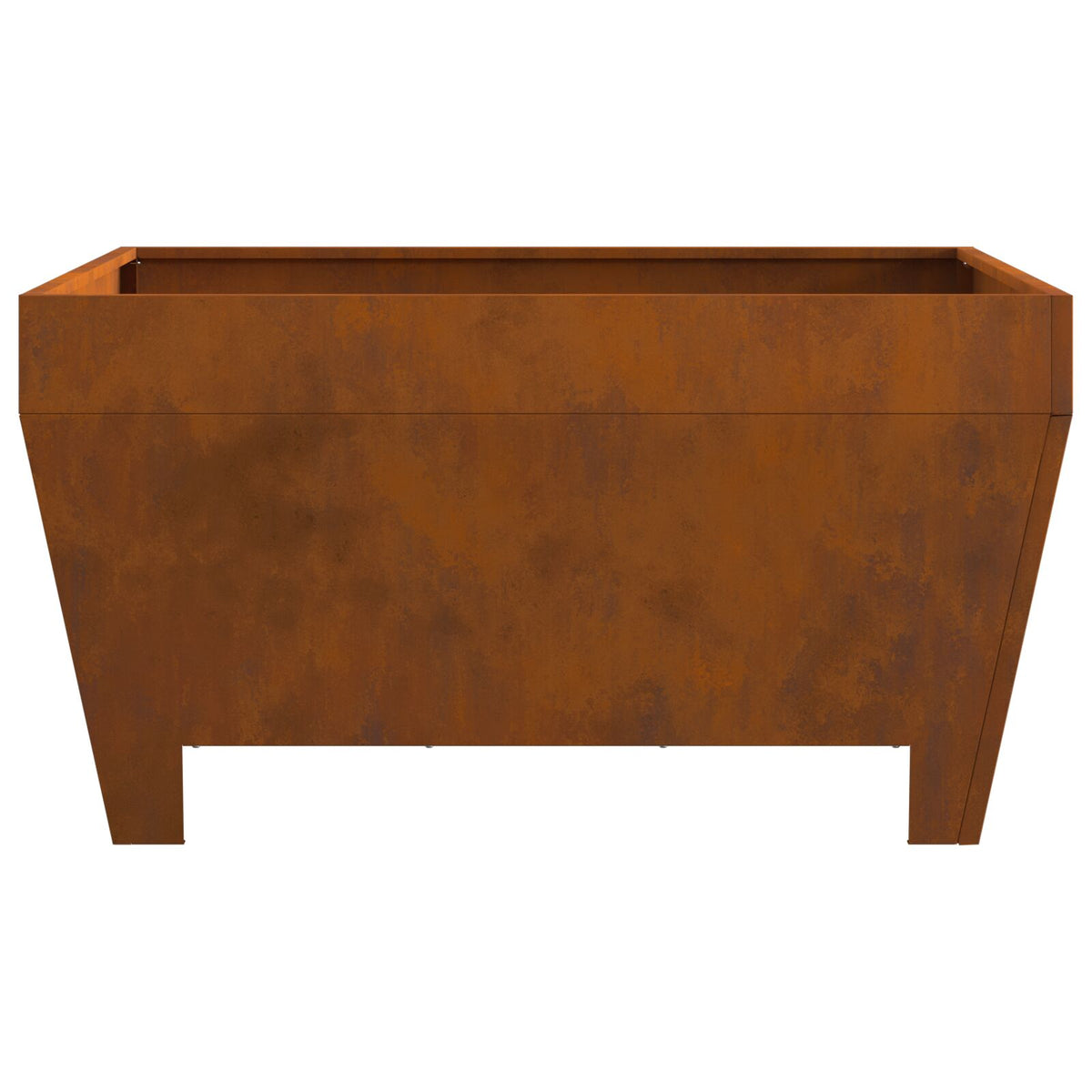 Feuerstelle Quadrat 80x80x43 cm wetterfester Stahl
