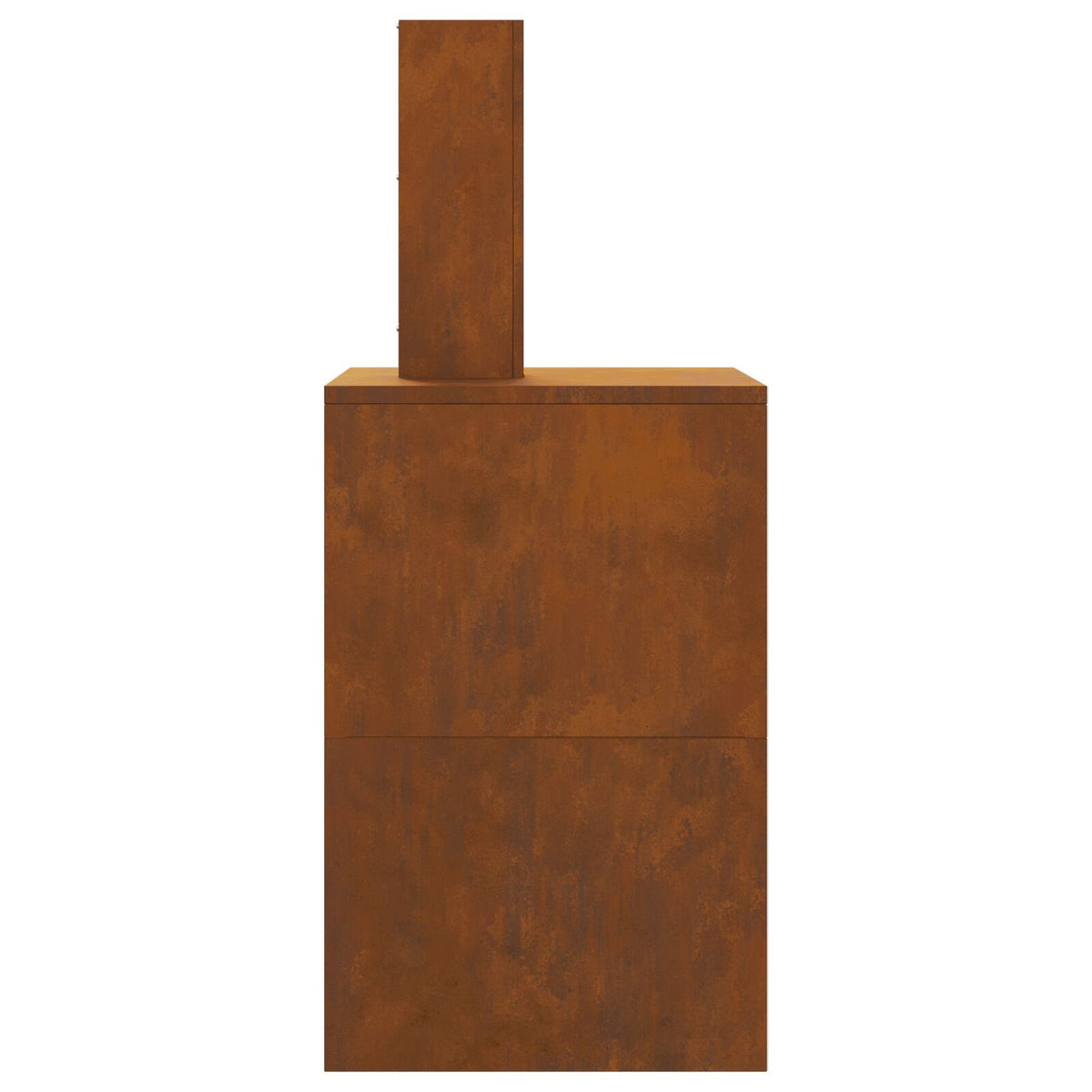 Feuerstelle mit Schornstein 60x40x96 cm Wetterstahl