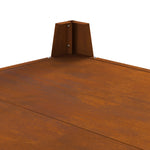 Feuerstelle Quadrat 80x80x43 cm wetterfester Stahl