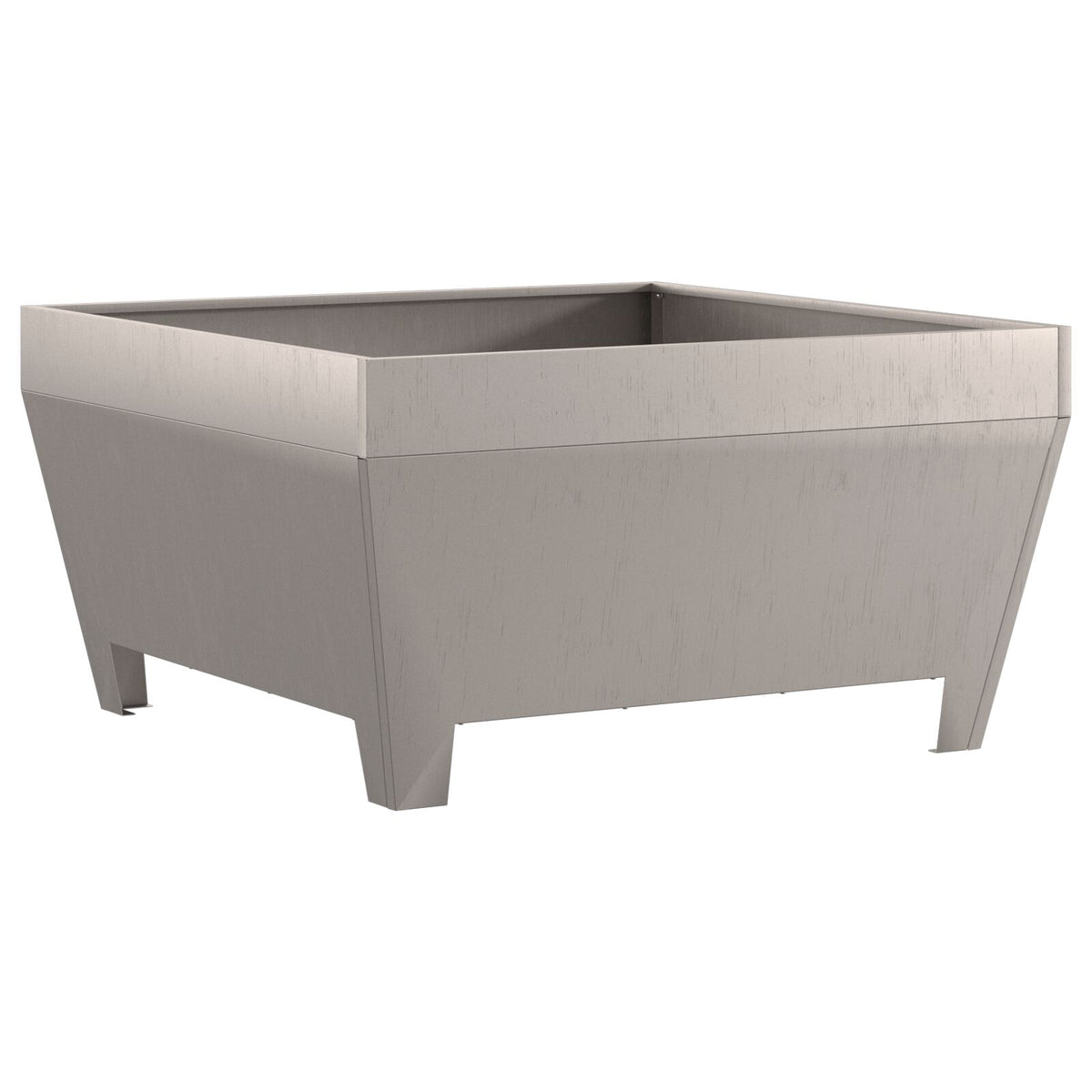 Feuerstelle Quadrat 80x80x43 cm wetterfester Stahl