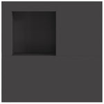 Feuerstelle mit Holzlager Schwarz 100x100x30 cm Stahl