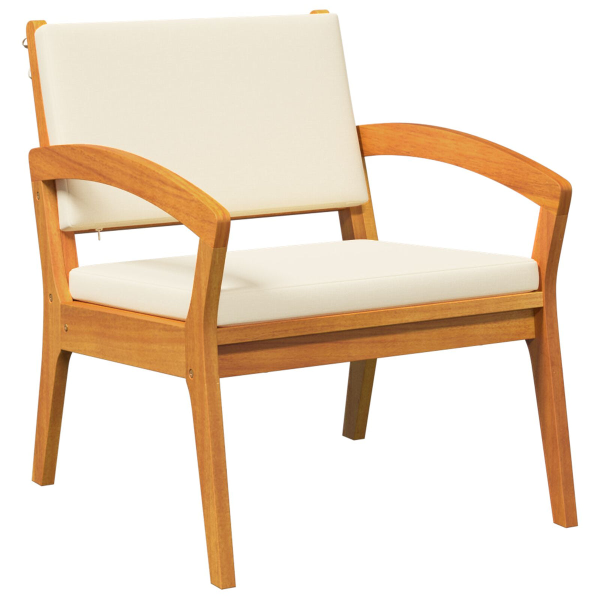Gartenstühle 2er Set 59,5x70,5x72,5 cm aus Akazienholz