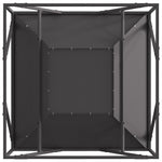 Feuerstelle Quadrat Schwarz 80x80x40 cm Stahl