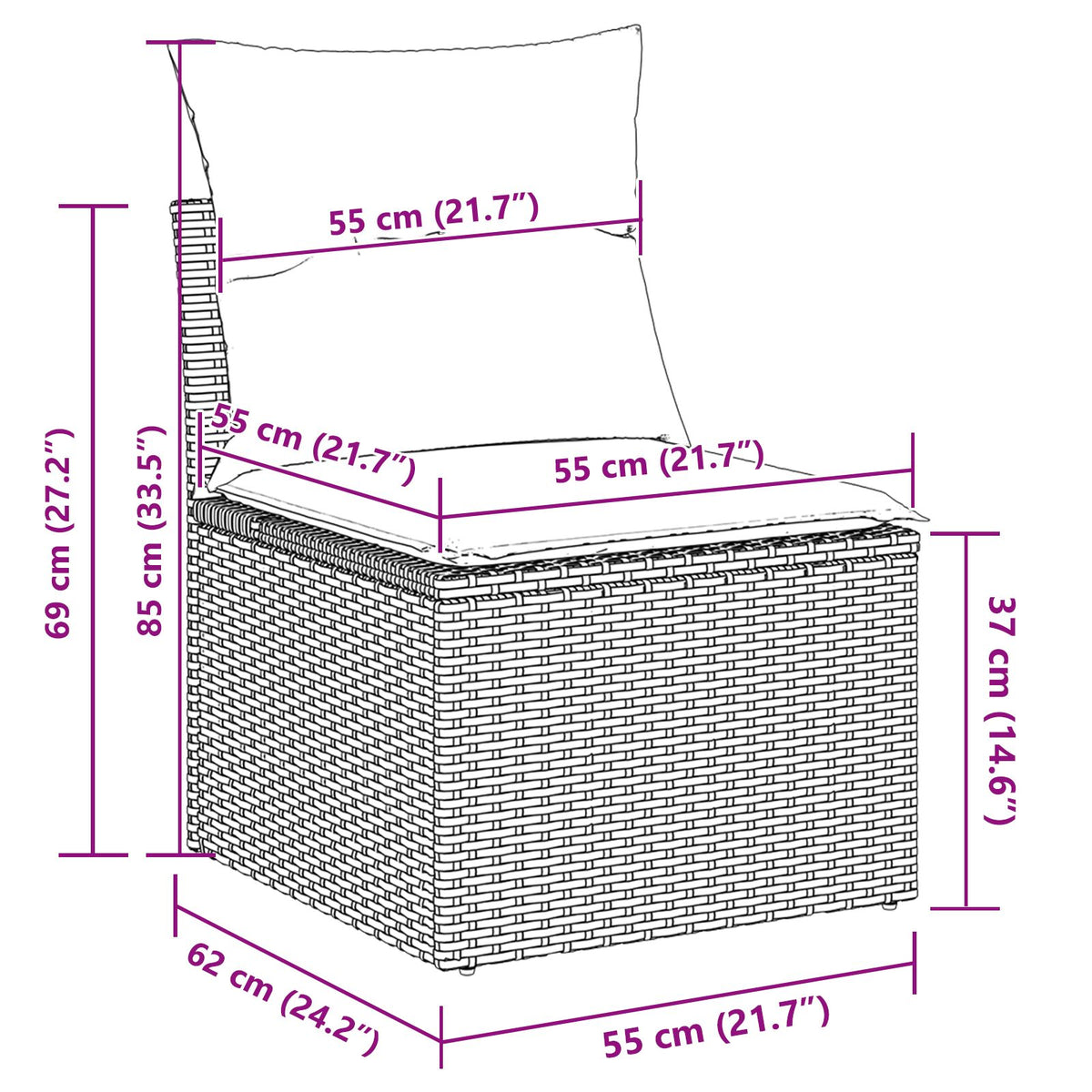 11-teiliges Garten Sofa Set mit Kissen Schwarz Poly Rattan Akazie, vidaXL 2-Sitzer Garten Sofa mit Kissen Schwarz Poly Rattan, vidaXL 3-teiliges Garten Essgruppe mit Kissen Schwarz Poly Rattan Akazie