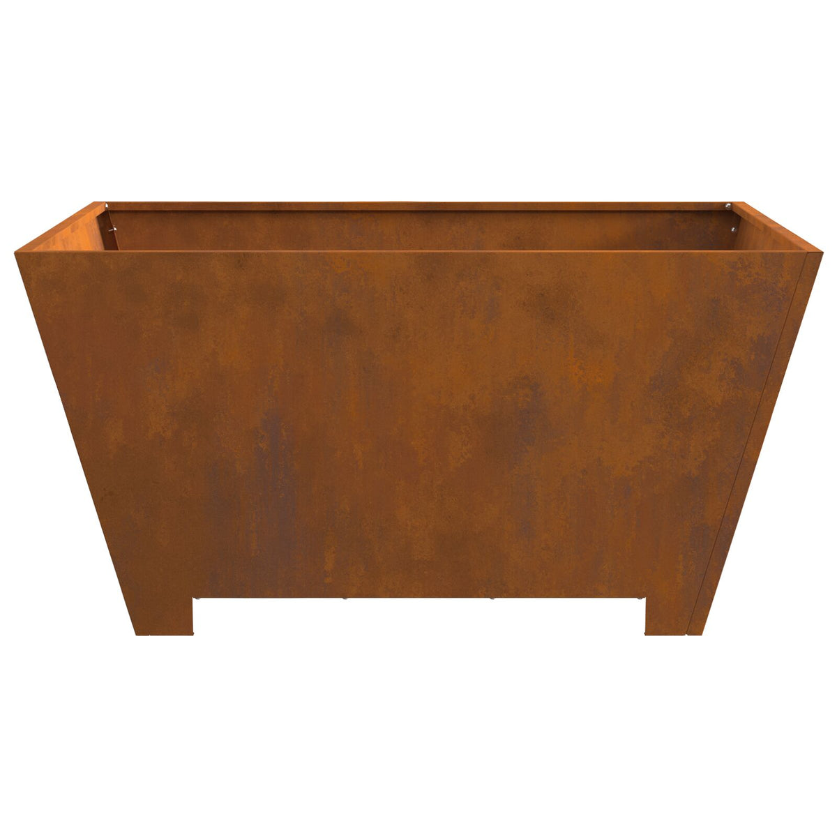 Feuerstelle Quadrat 80x80x40 cm Wetterstahl