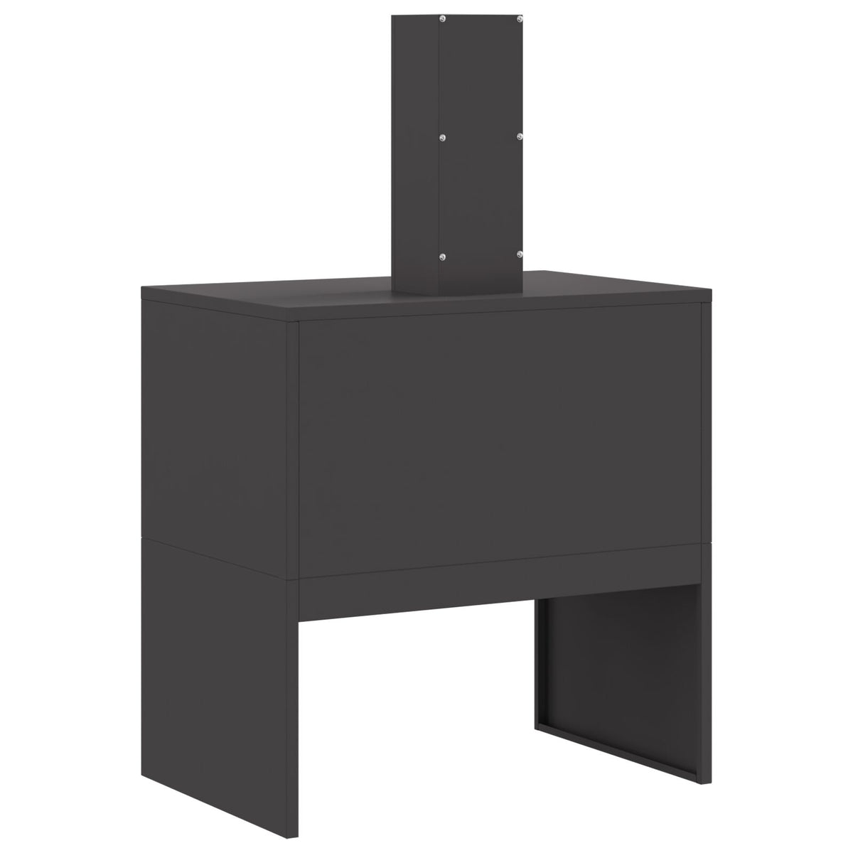 Feuerstelle mit Schornstein Schwarz 60x40x96 cm Stahl