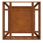 Feuerstelle Quadrat 80x80x30 cm Wetterbeständiger Stahl
