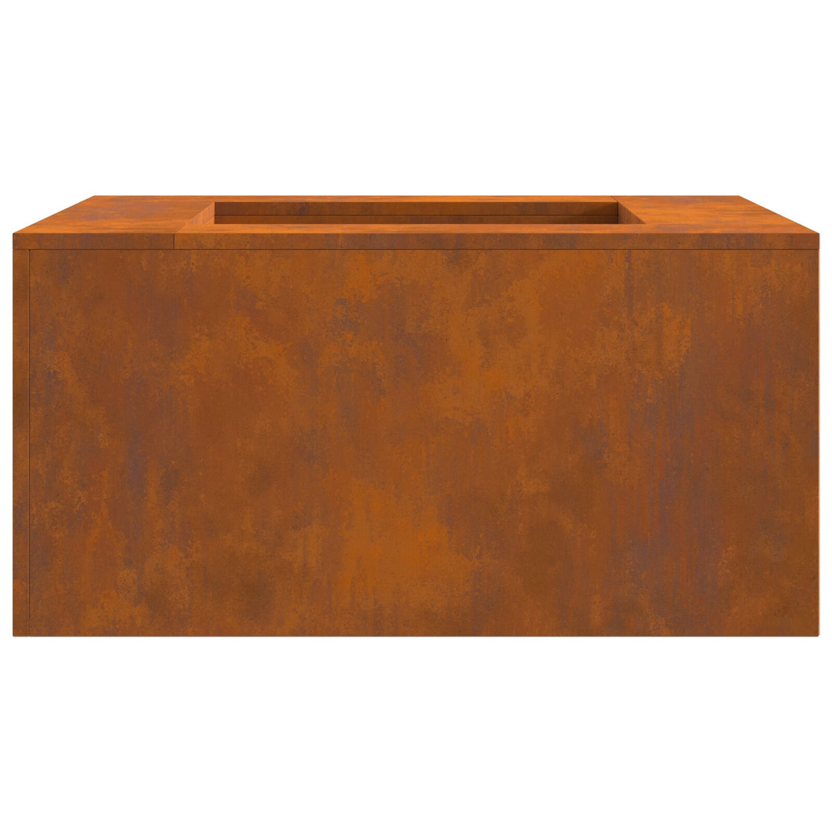 Feuerstelle Quadrat 80x80x40 cm Wetterfester Stahl