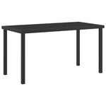 5-teiliges Garten-Essgruppe Grau Poly-Rattan