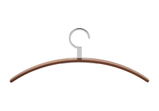 Kleiderbügel 0130 - Hochwertiger Nussbaum oder Lack mit Metallhaken