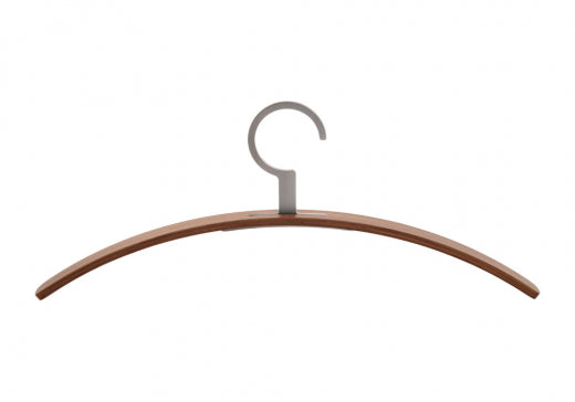 Kleiderbügel 0130 - Hochwertiger Nussbaum oder Lack mit Metallhaken