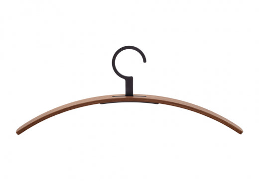 Kleiderbügel 0130 - Hochwertiger Nussbaum oder Lack mit Metallhaken