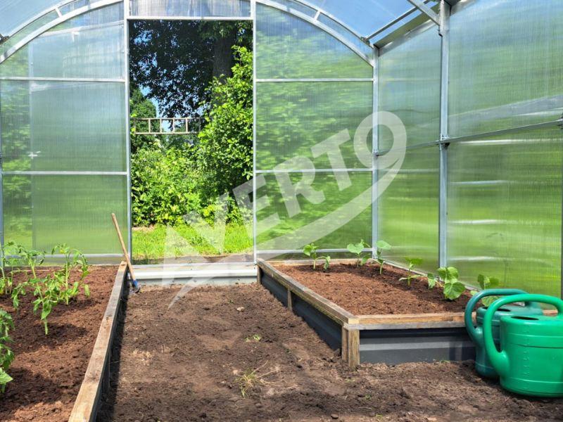 Gewächshaus 3x10 m Gardener 4mm