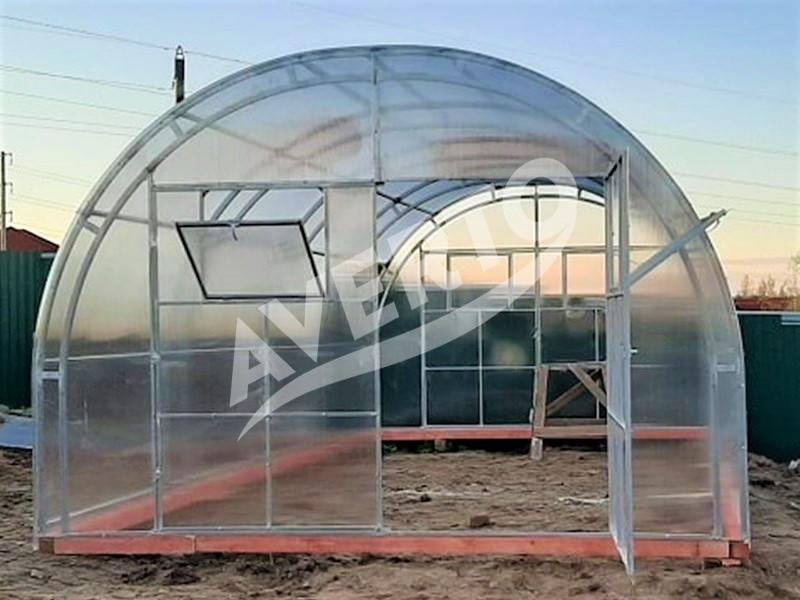 Gewächshaus 4x4m Agronom 4mm