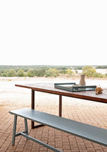 Alma Massivholzbank – Vielseitige Sitzgelegenheit & Beistelltisch