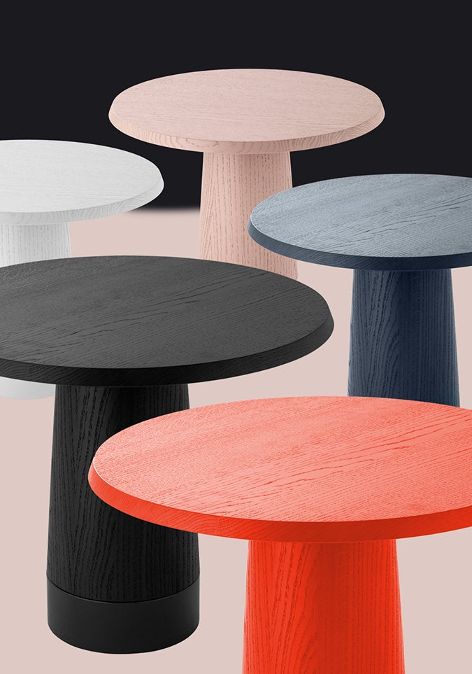 Amanita Beistelltisch: Moderner Design-Tisch aus Massivholz