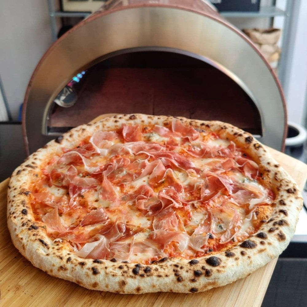 Ardore Gas-Pizzaofen "Antik Kupfer" – Kompakter Outdoor-Pizzaofen mit 40x40cm Backfläche