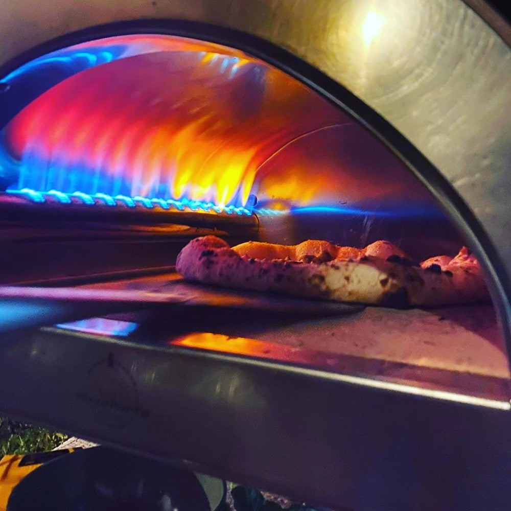 Ardore Gas-Pizzaofen "Antik Kupfer" – Kompakter Outdoor-Pizzaofen mit 40x40cm Backfläche