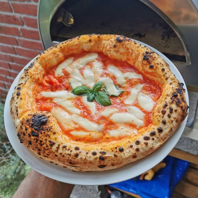 Ardore Gas-Pizzaofen "Antik Kupfer" – Kompakter Outdoor-Pizzaofen mit 40x40cm Backfläche