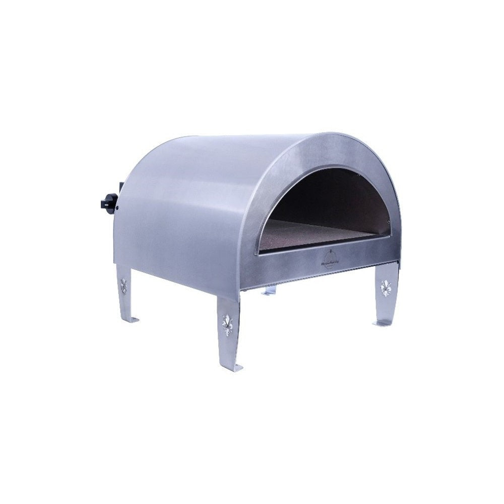 Ardore Gas Pizzaofen "Bright Silver" | 40x40cm Backfläche | Bis 550°C | Kompakt & Leicht
