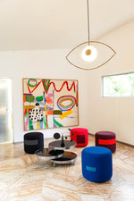 Ayaka Pouf: Vielseitiger Hocker & Beistelltisch für Wohnbereich & Lounge