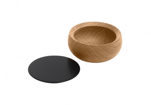 Schale Milan Edition 2019: Luxuriöse Holzschale mit schwarzem Deckel – Designobjekt