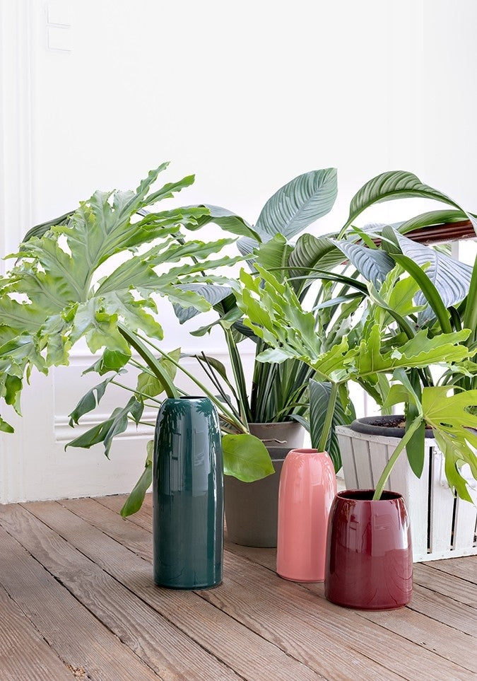 Stilvolle Keramikvase CARLA - Handgefertigt in Portugal