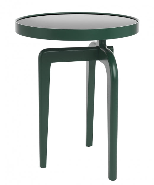 ANT Beistelltisch: Asymmetrisches Design mit Massivholzgestell & Rauchglasplatte