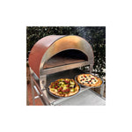 Emozione Großer Außen-Gasbackofen für 2 Pizzen "Antik Kupfer" | 40x70cm Backfläche | Professionelle Ergebnisse