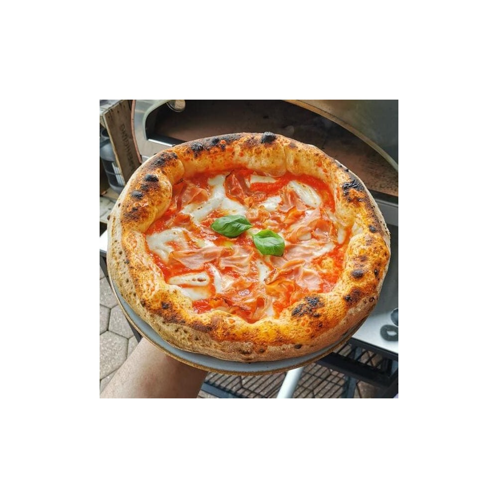 Emozione Großer Außen-Gasbackofen für 2 Pizzen "Antik Kupfer" | 40x70cm Backfläche | Professionelle Ergebnisse