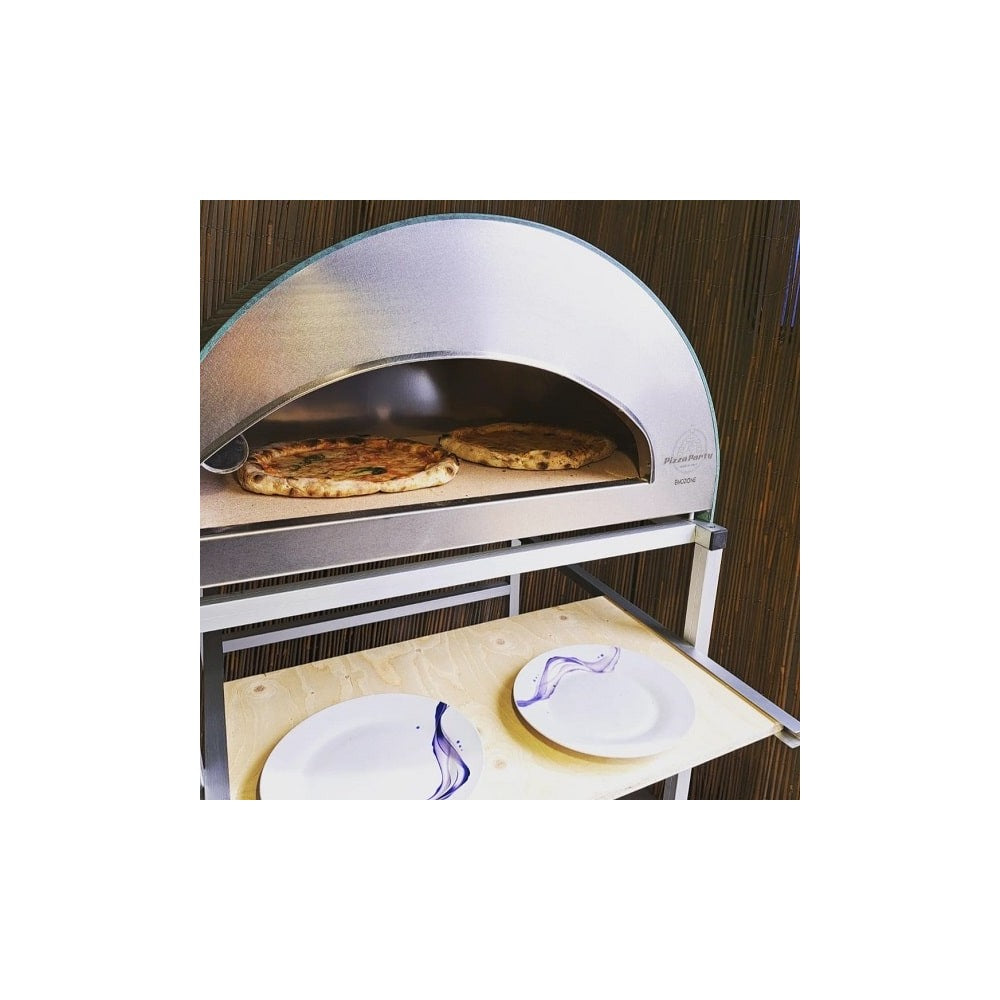 Emozione Großer Außen-Gasbackofen für 2 Pizzen "Antik Kupfer" | 40x70cm Backfläche | Professionelle Ergebnisse