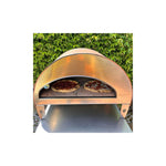 Emozione Großer Außen-Gasbackofen für 2 Pizzen "Antik Kupfer" | 40x70cm Backfläche | Professionelle Ergebnisse