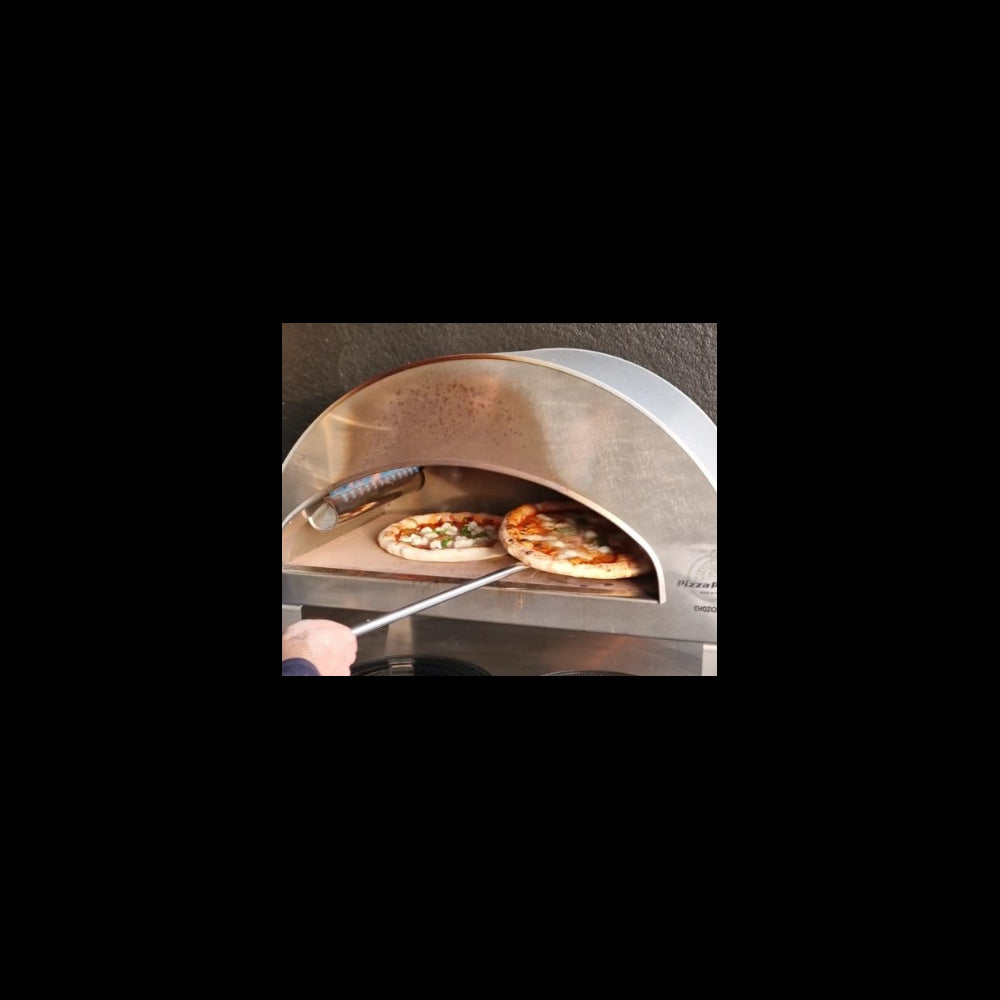 Emozione Großer Außen-Gasbackofen für 2 Pizzen "Antik Kupfer" | 40x70cm Backfläche | Professionelle Ergebnisse