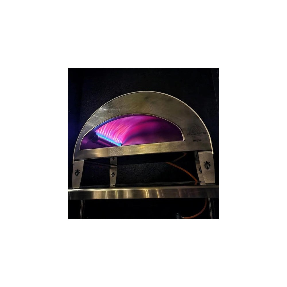 Emozione Großer Außen-Gasbackofen für 2 Pizzen "Antik Kupfer" | 40x70cm Backfläche | Professionelle Ergebnisse