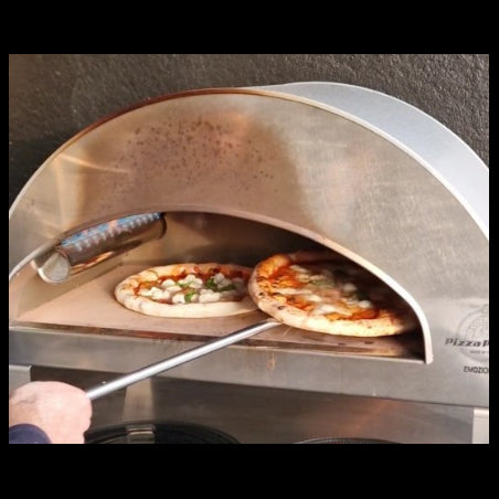 Emozione Großer Außen-Gasbackofen für 2 Pizzen "Antik Kupfer" | 40x70cm Backfläche | Professionelle Ergebnisse