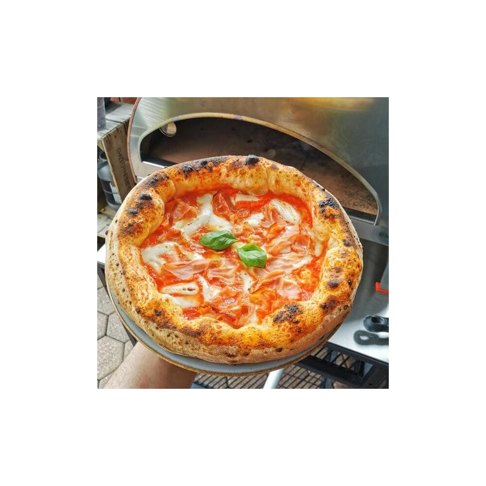 Emozione Großer Außen-Gasbackofen für 2 Pizzen "Antik Kupfer" | 40x70cm Backfläche | Professionelle Ergebnisse