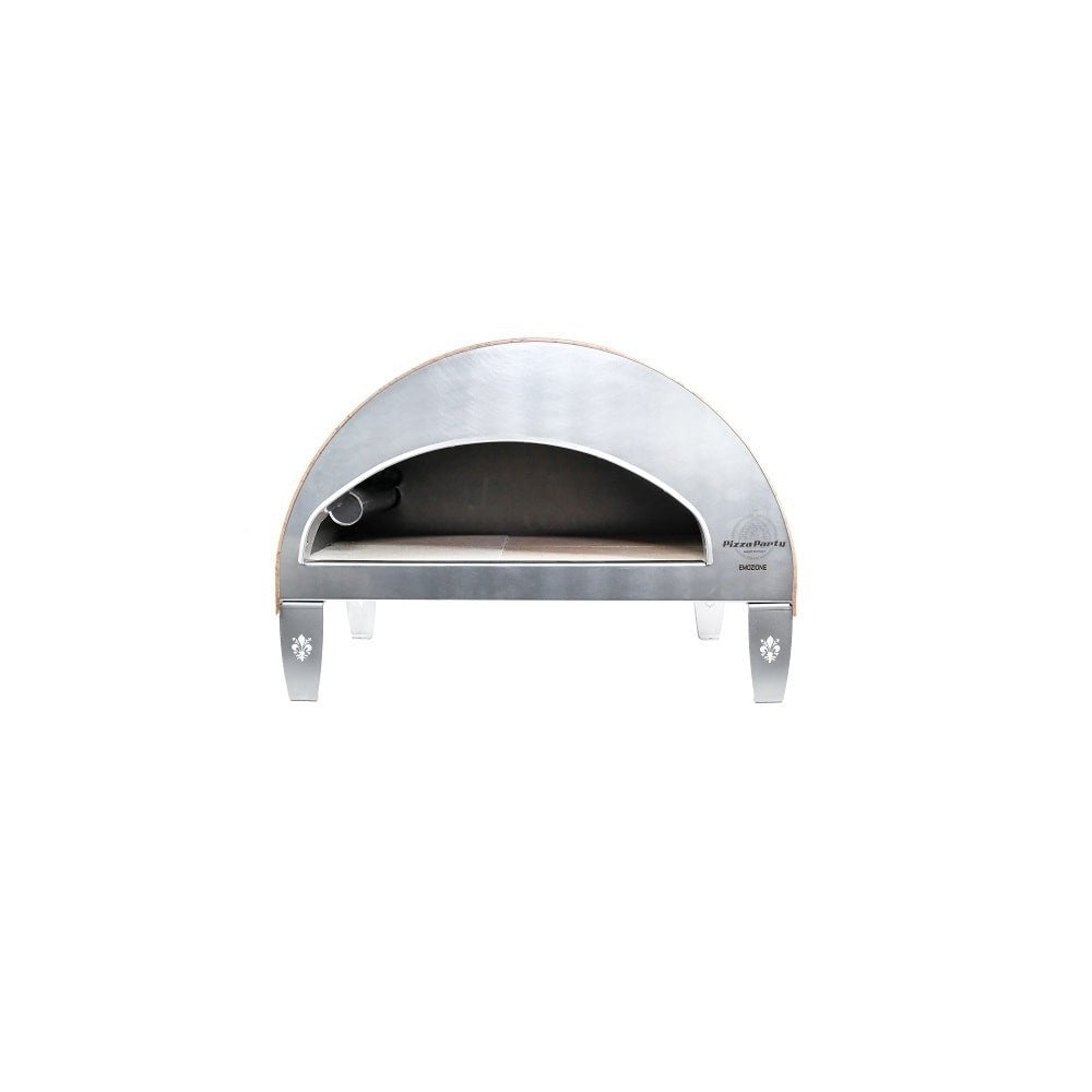 Emozione Großer Außen-Gasbackofen für 2 Pizzen "Antik Kupfer" | 40x70cm Backfläche | Professionelle Ergebnisse