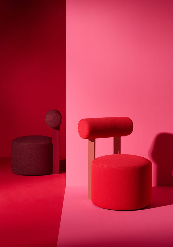 FAYE: Gemütlicher Sitzhocker & Sessel – Designmöbel für stilvolle Räume