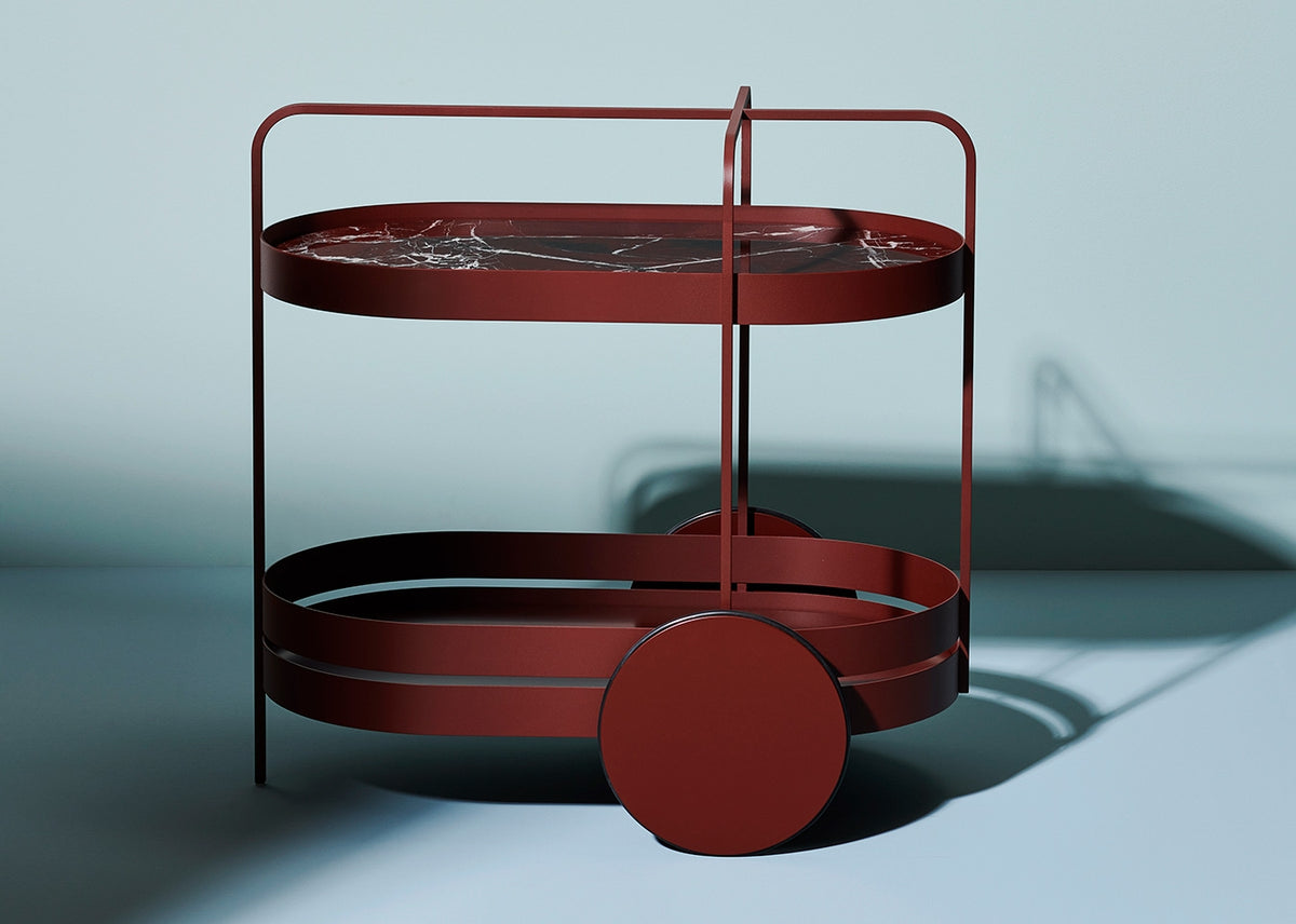 Grace Salon Servierwagen - Eleganter Beistelltisch & Hausbar im 50er Jahre Design