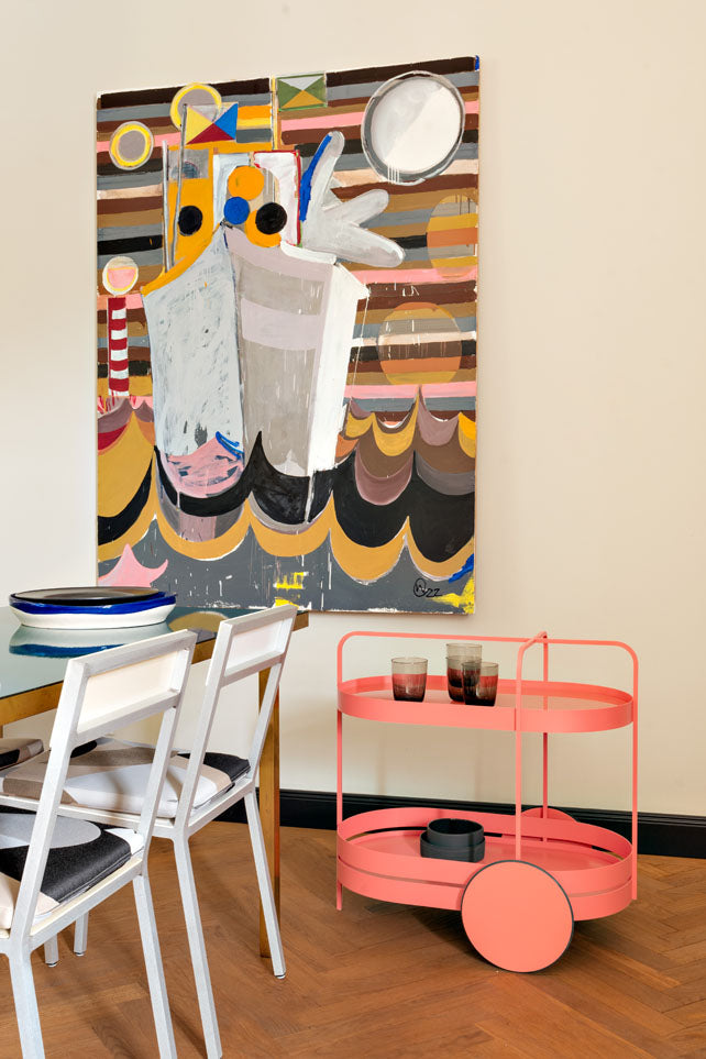 Servierwagen GRACE – Eleganter Beistelltisch & Hausbar im 50er Jahre Design