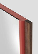 Koro Wandspiegel: Moderner Designspiegel aus Massivholz (Eiche/Nussbaum)